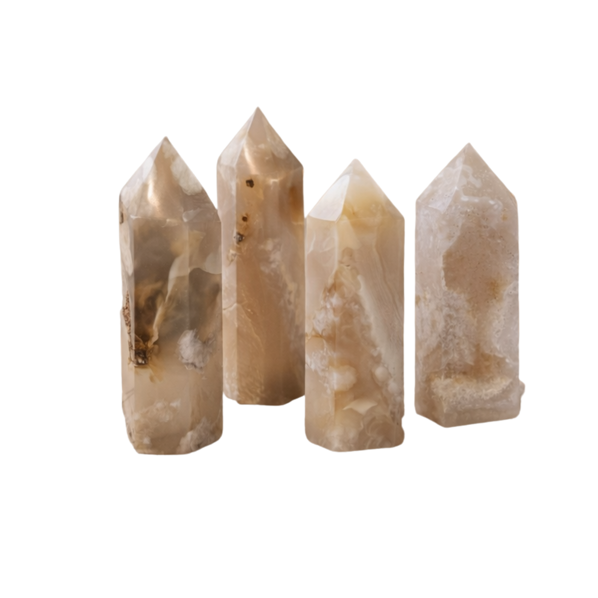 Flower Agate Tower (8-9 cm)