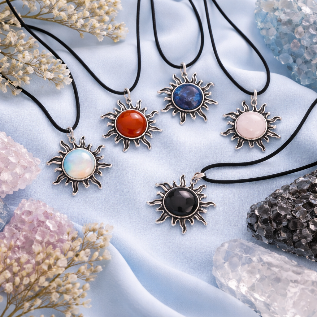 Sunburst Crystal Pendant
