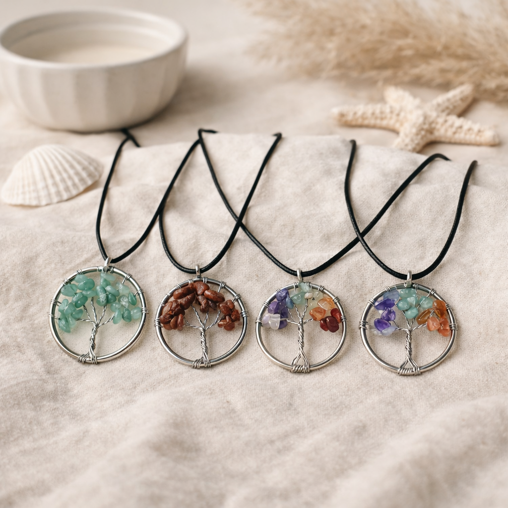 Crystal Tree of Life Pendant
