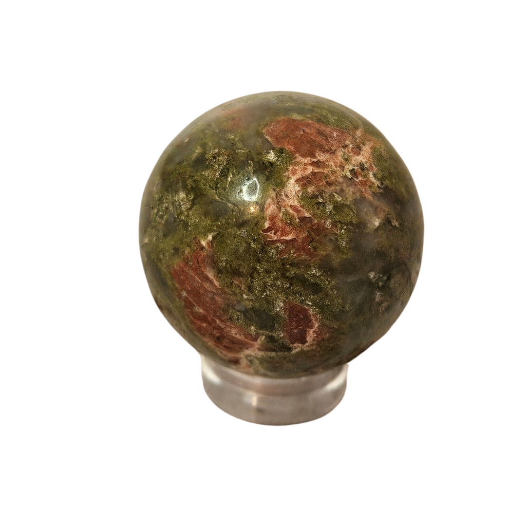 Unakite Mini Sphere (25–30mm)