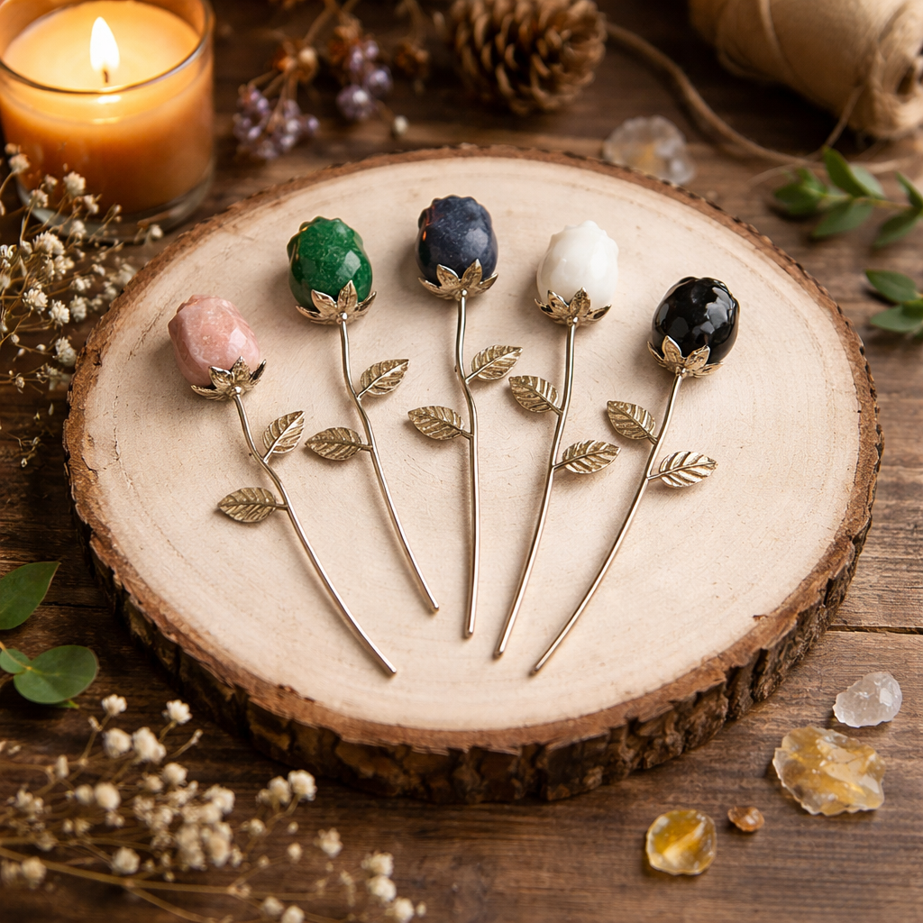 Crystal Rose on Stem